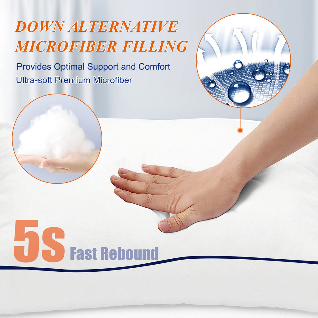 King Size Set of 2 Cooling Bed Pillows N1914
