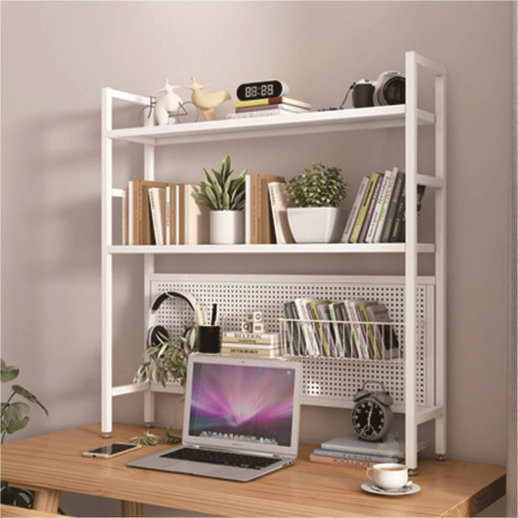 White Metal Desktop Bookshelf O482400