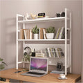 White Metal Desktop Bookshelf O482400