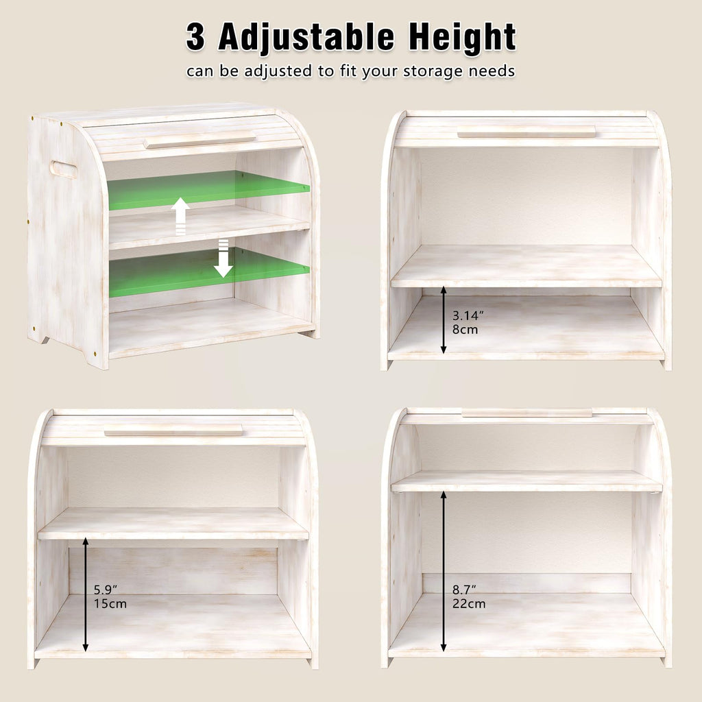 Bamboo Roll Top Bread Box K23780