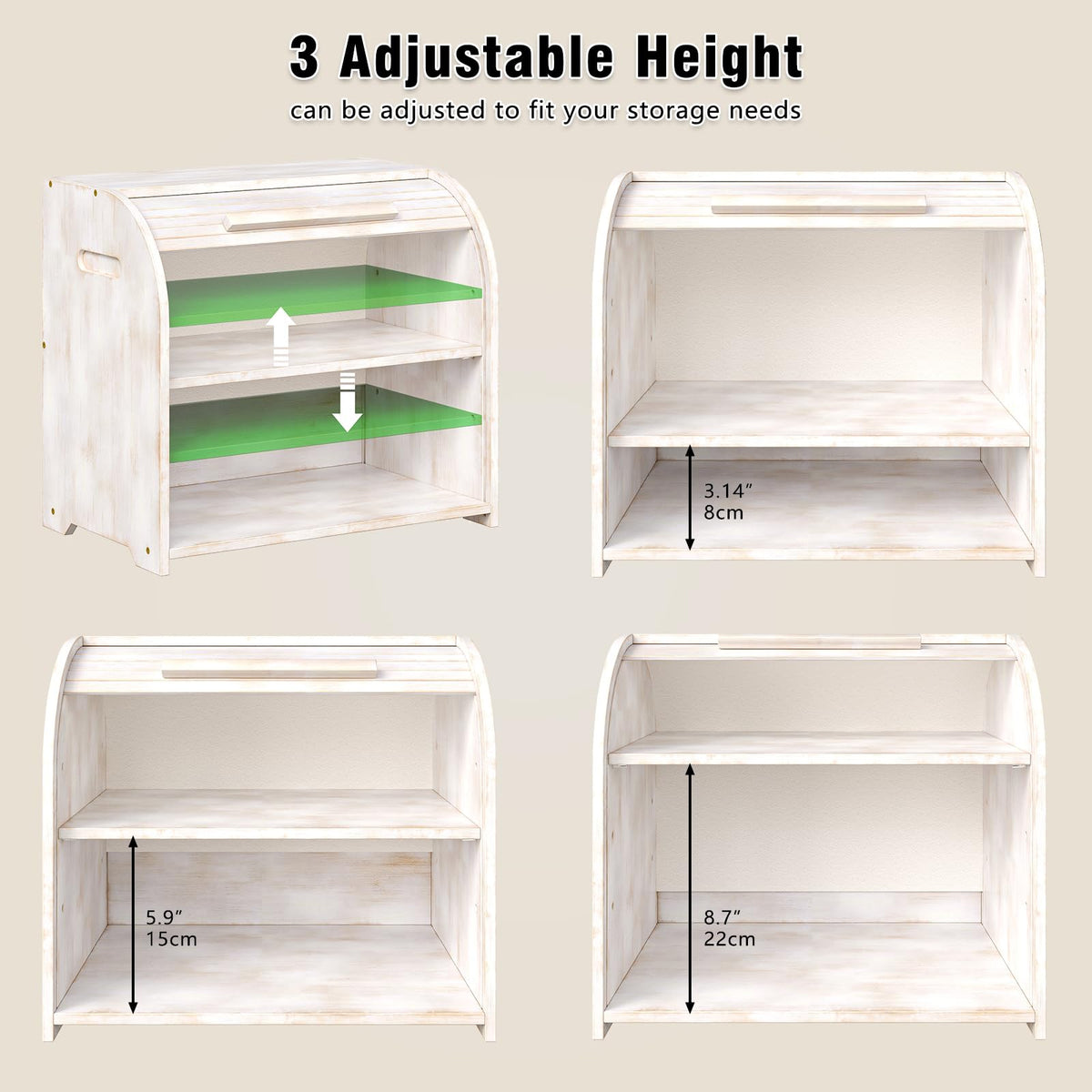 Bamboo Roll Top Bread Box K23780