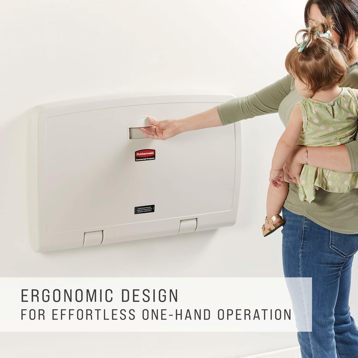 Wall-Mounted Fold-Down Baby Changing Station H2236