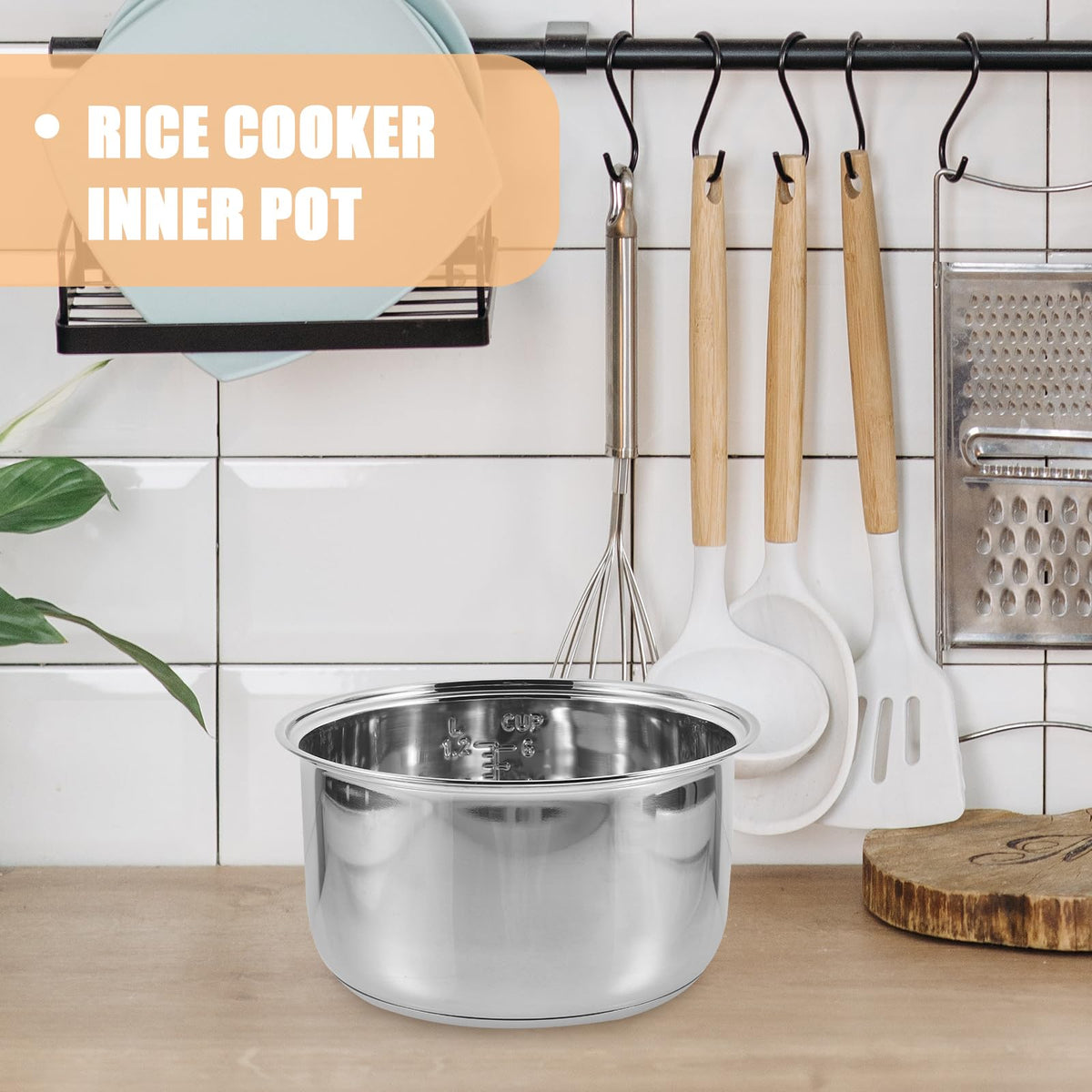 3L Stainless Steel Non-Stick Rice Cooker Inner Pot Q560