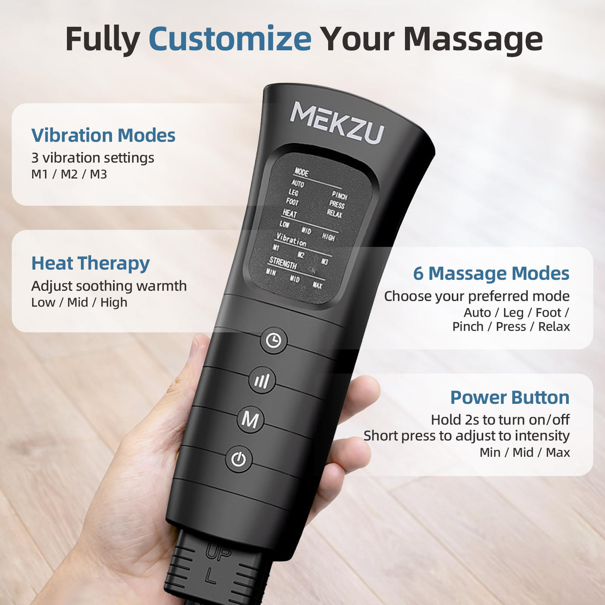Air Compression Leg Massager with Heat O897