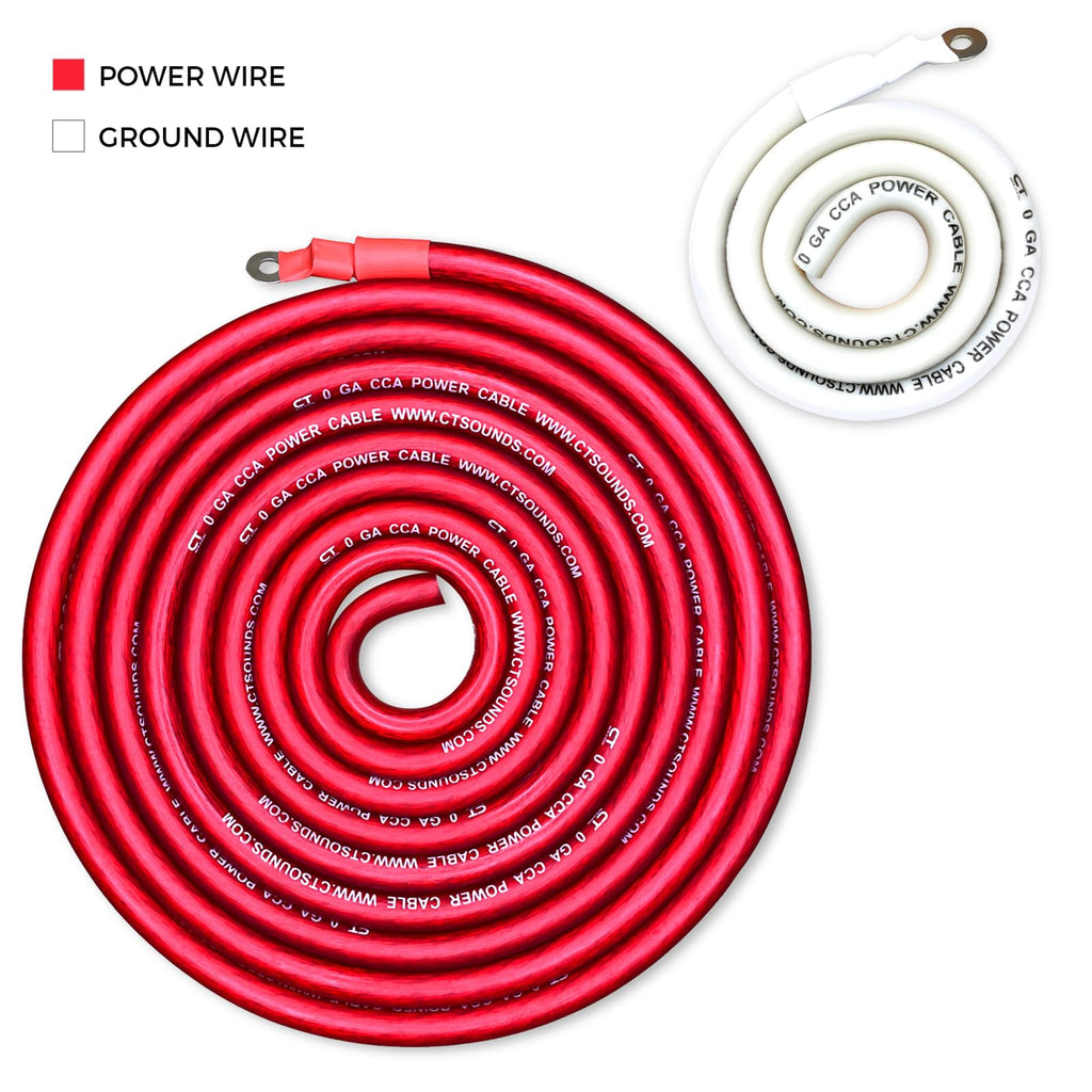 1/0 Gauge CCA Amp Wiring Install Kit X565622