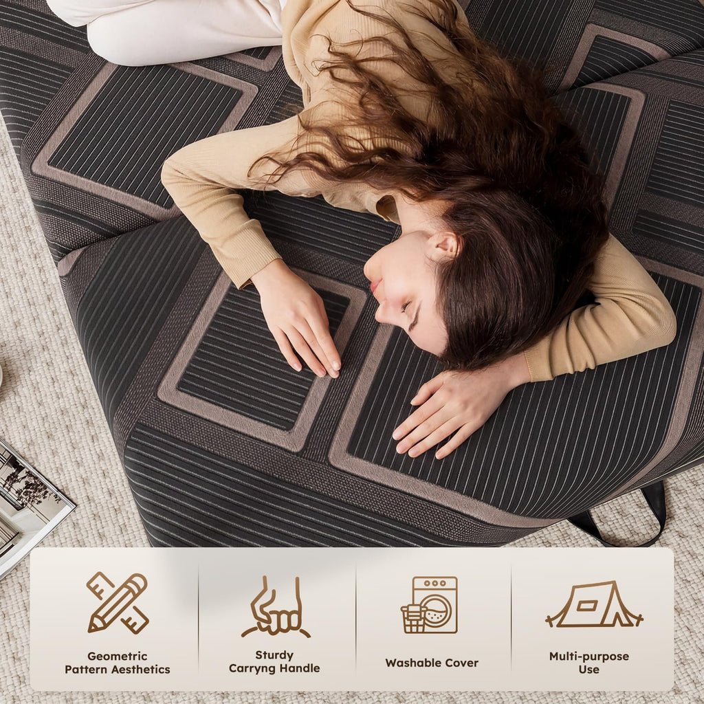 4 Inch Trifold Memory Foam Mattress T802873