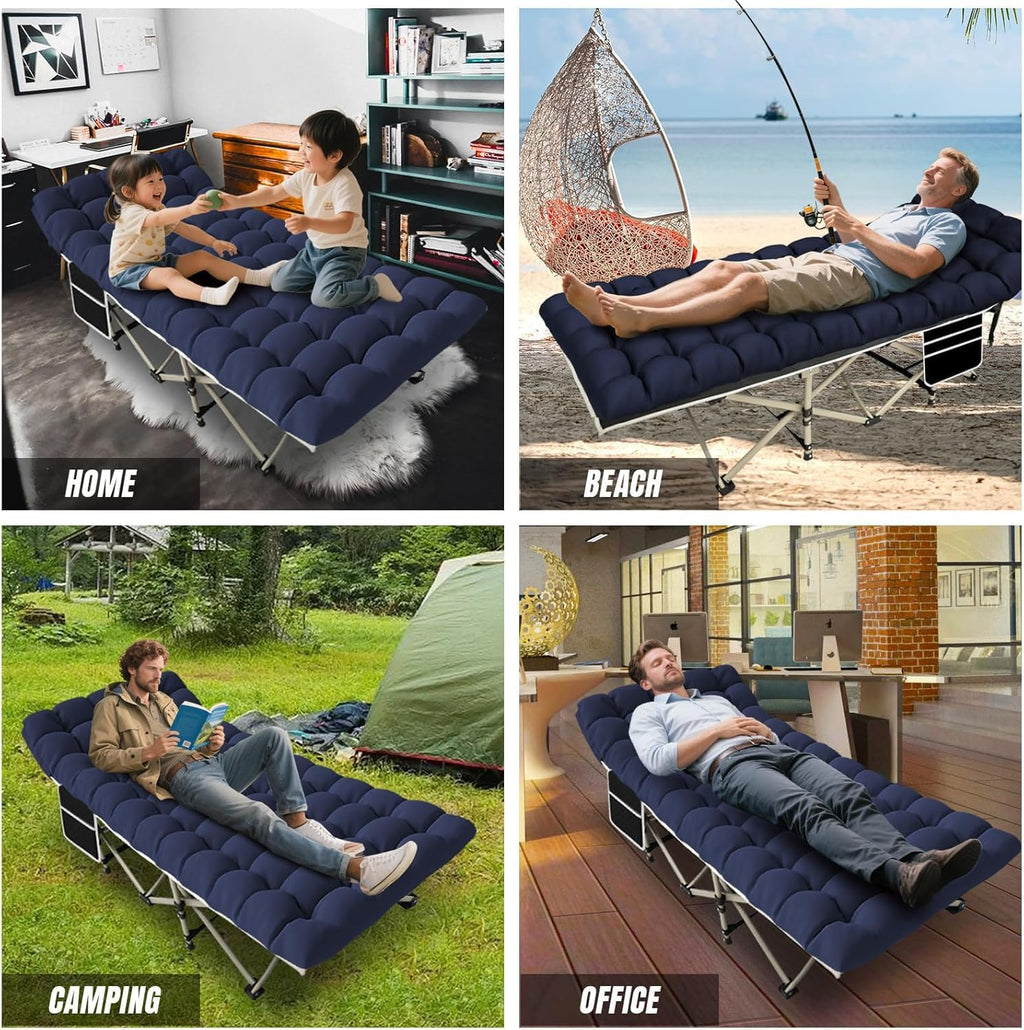 Folding Camping Cot Bed 32" Wide Oxford C8920