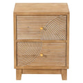 2 Drawer Wood Nightstand V928