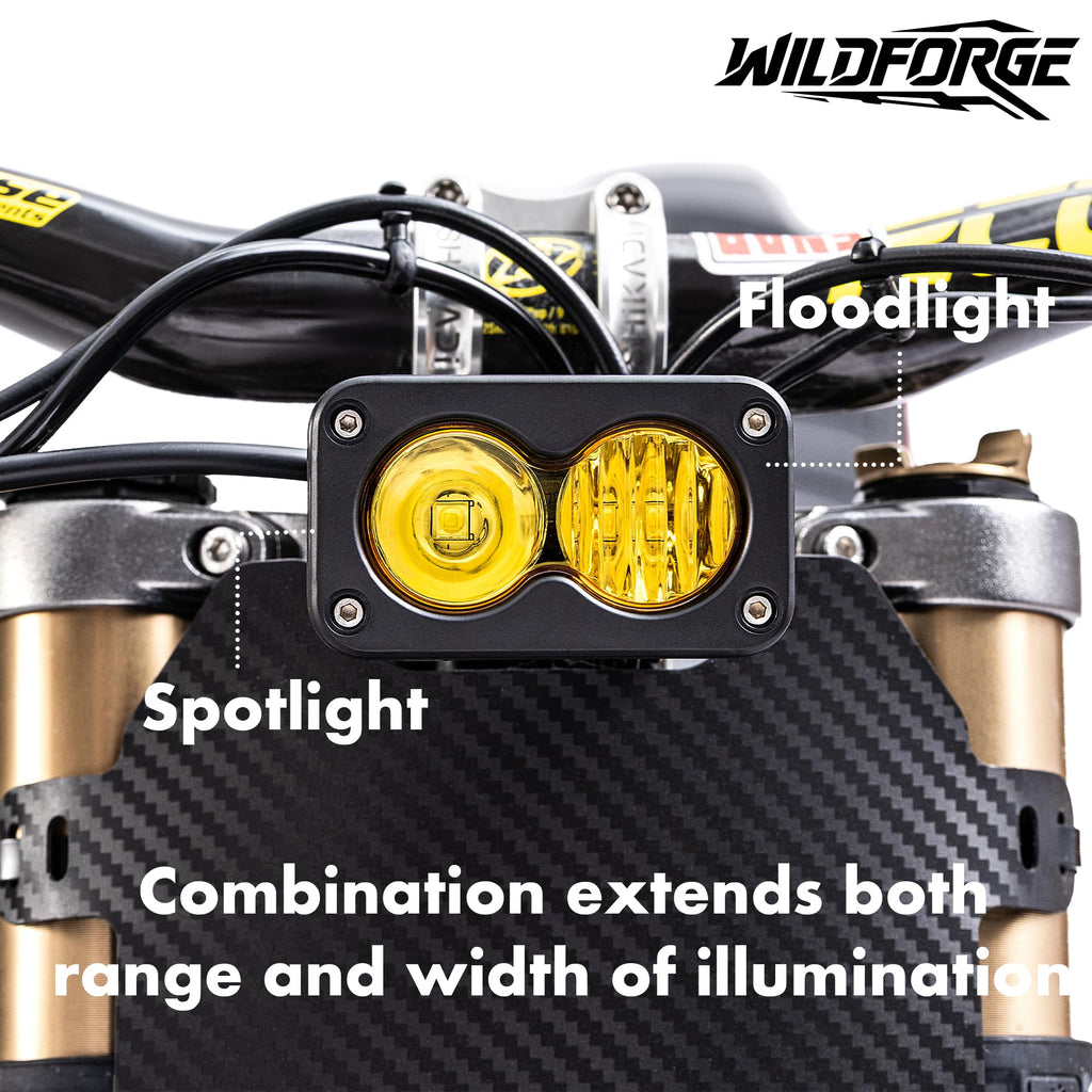 Yellow 6500K Waterproof Off-Road Dirt Bike Headlight Kit L59818