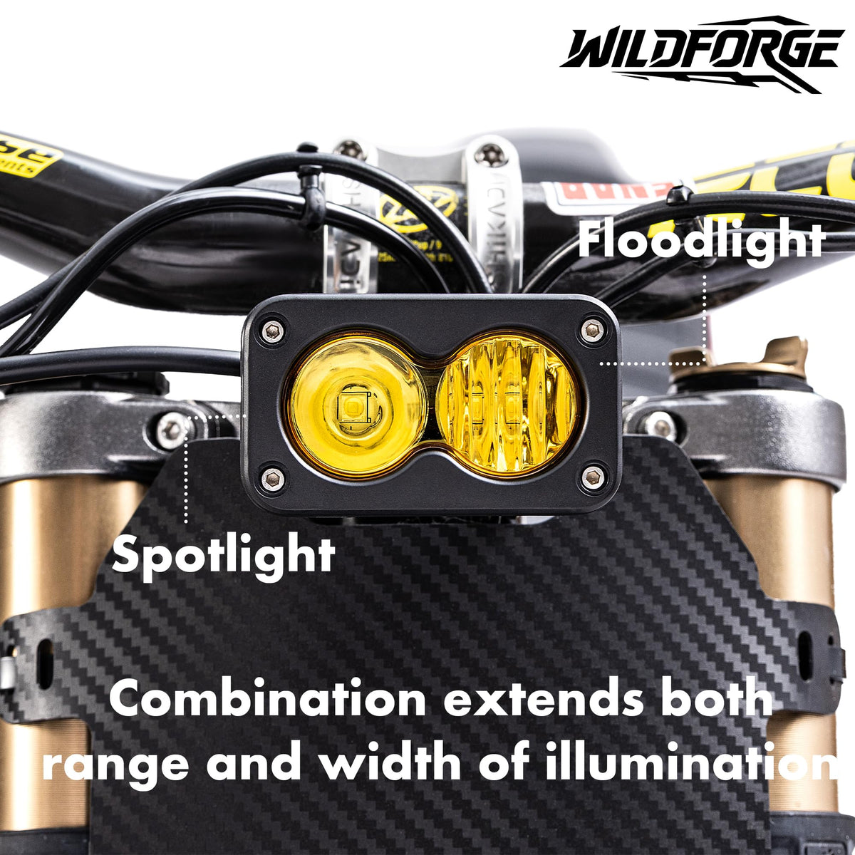 Yellow 6500K Waterproof Off-Road Dirt Bike Headlight Kit L59818