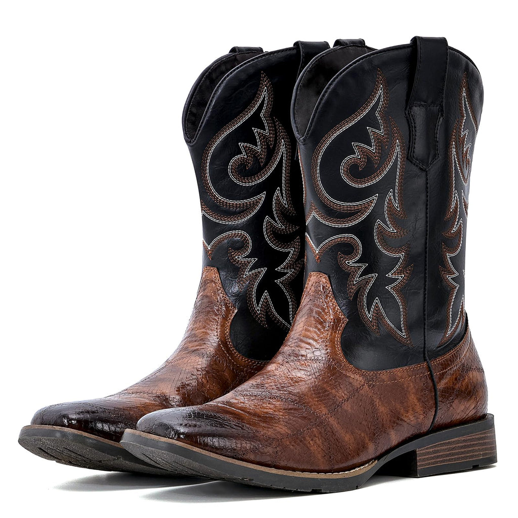 Cowboy Boots Square Toe Western Boots C671