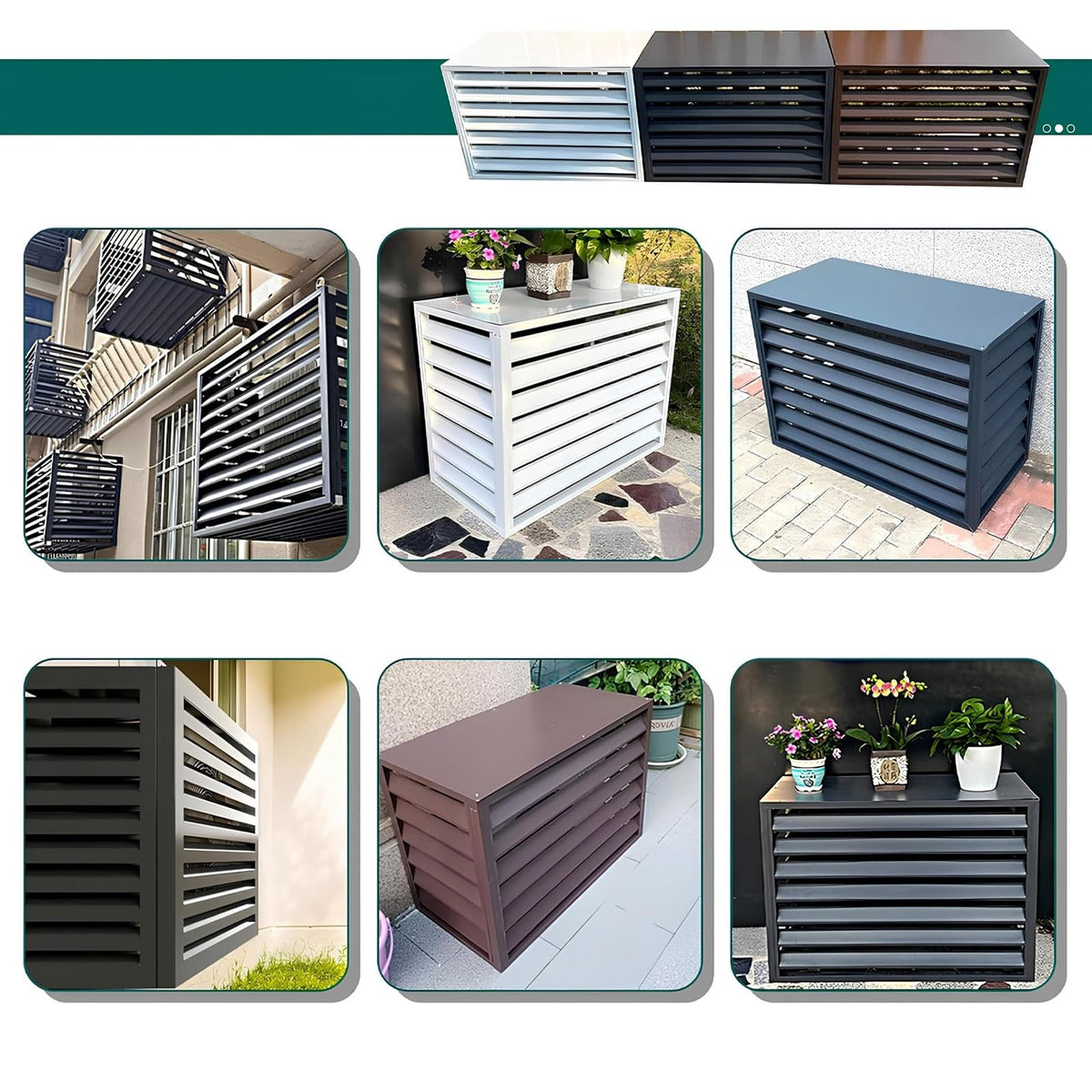 Aluminum Mini-Split Condenser Cover T1460