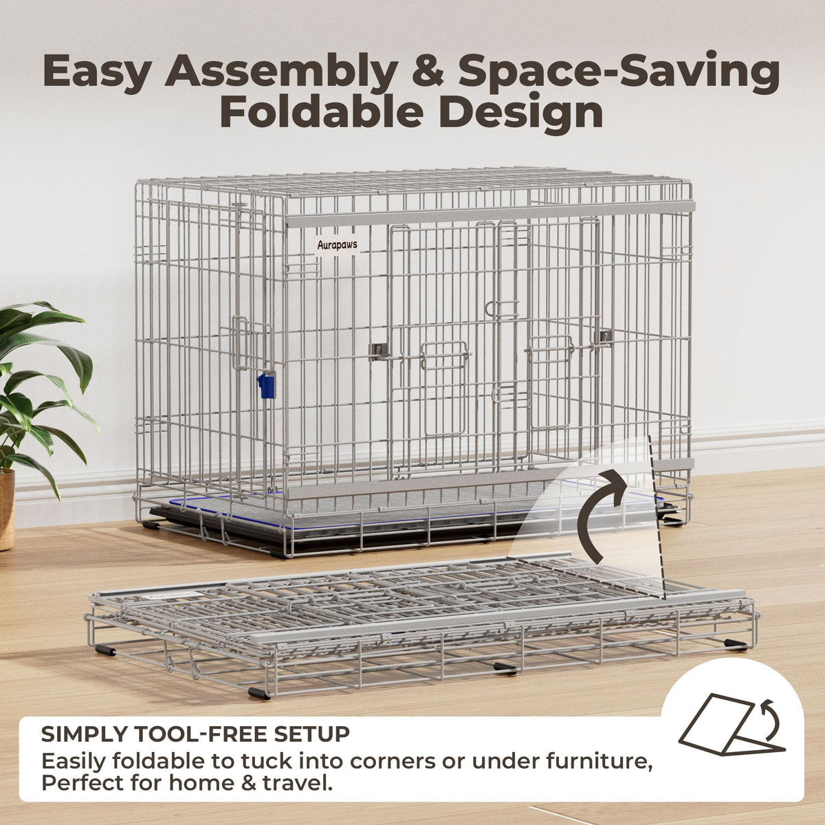 36 Inch Collapsible Dog Crate H900