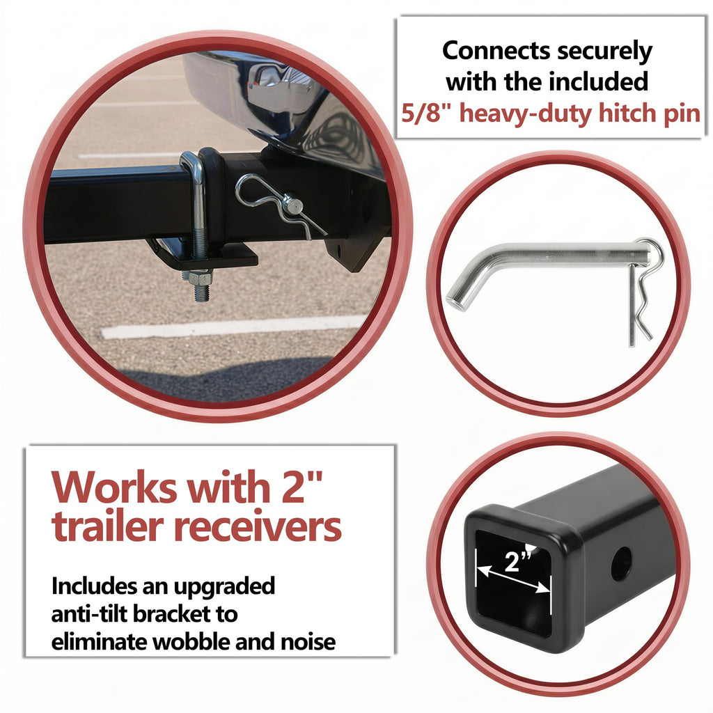 50" Aluminum Wheelchair Carrier with Ramp Q553