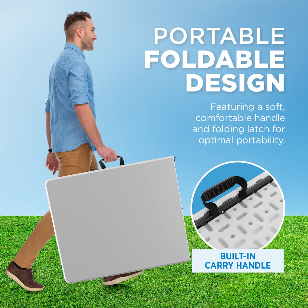 White Plastic Folding Table P469