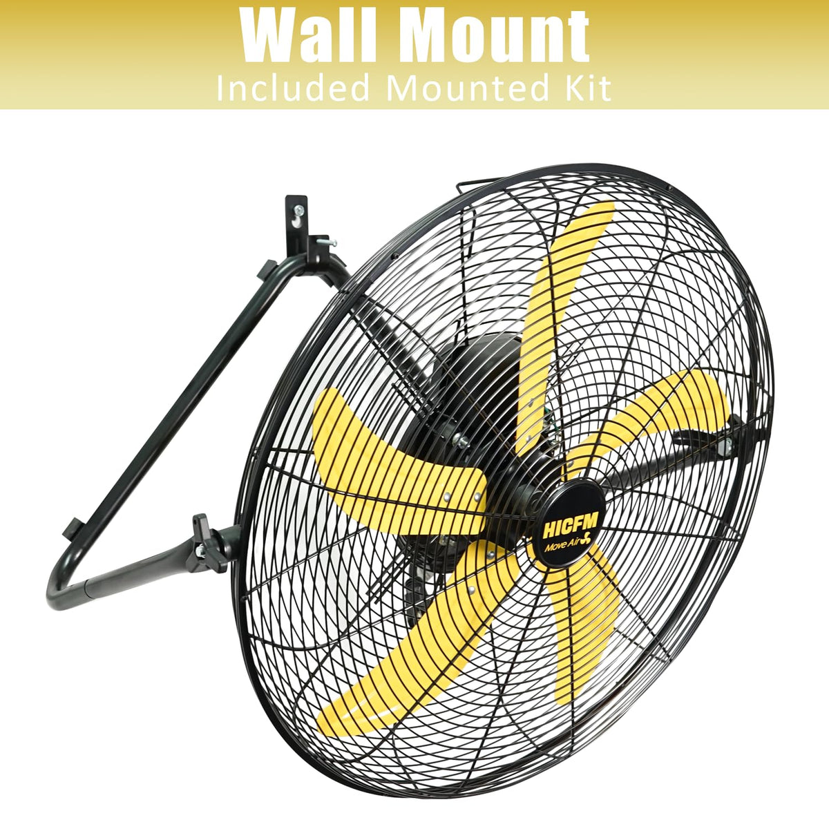 2 Pcs 20-inch 5300 CFM High Velocity Metal Floor Fan X824