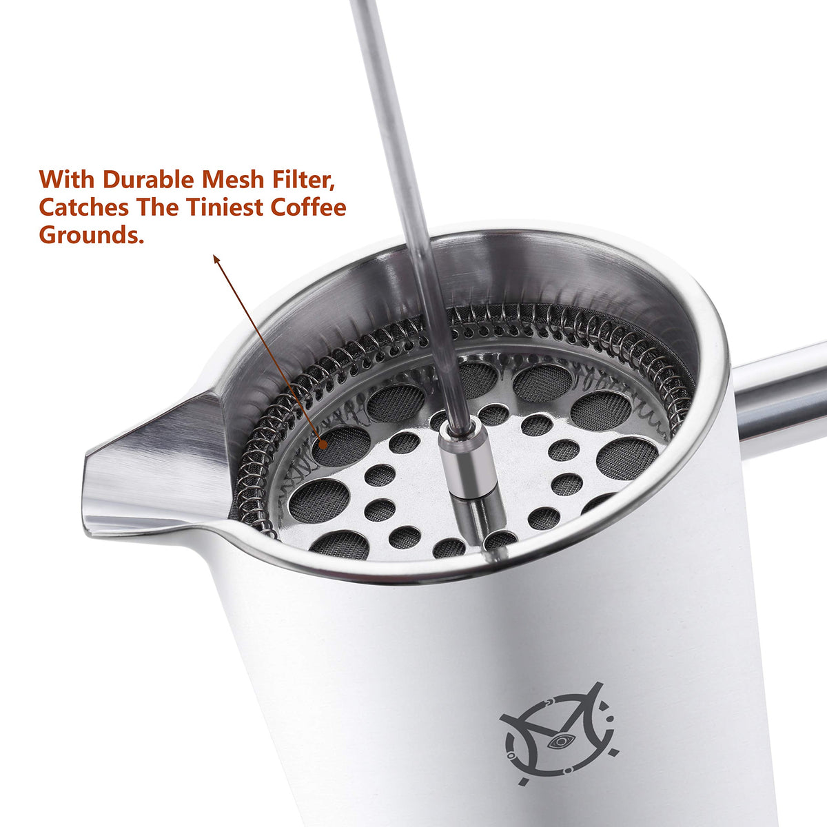 Single Serve Stainless Steel Thermal French Press A99014