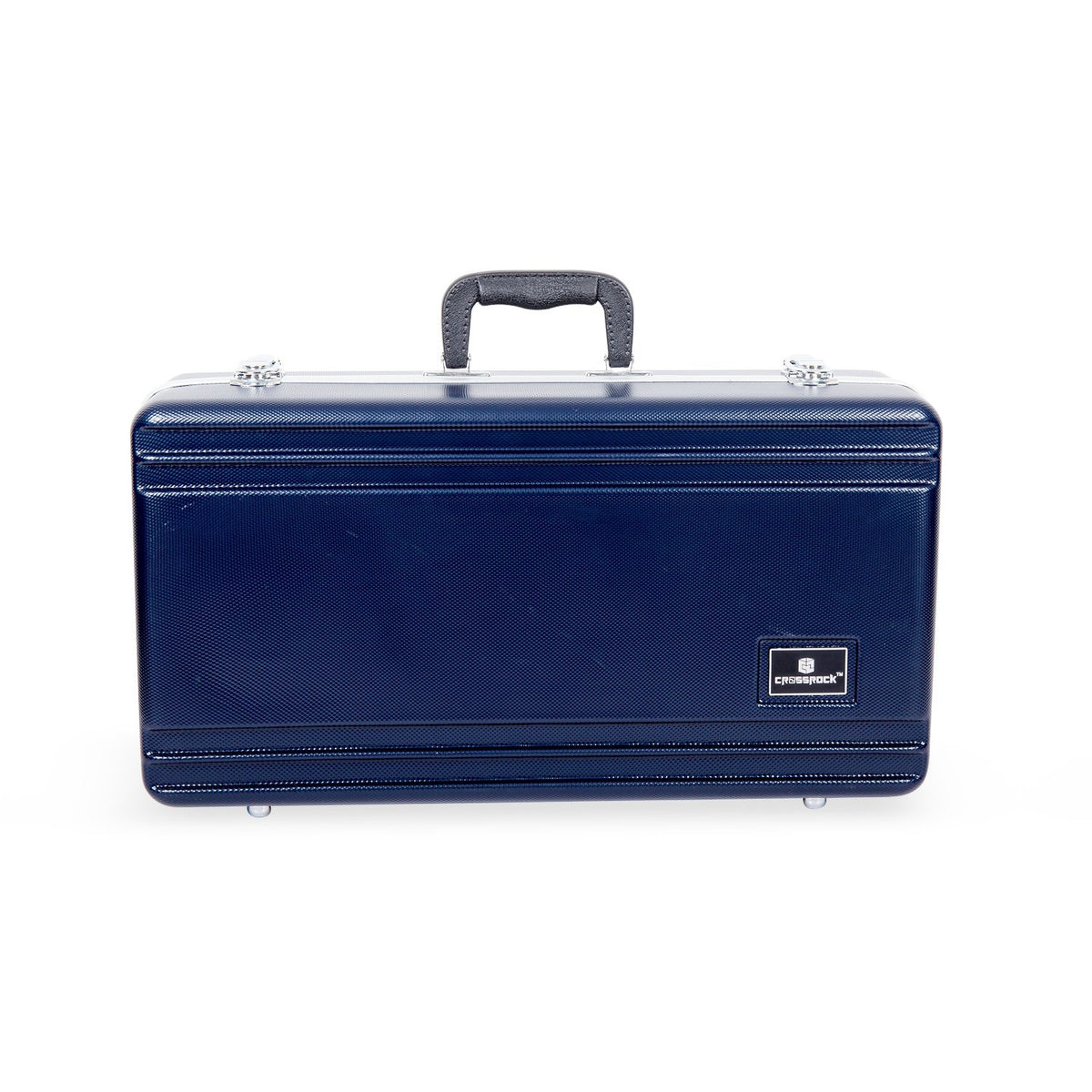 Textured Blue ABS Trumpet Case with Velvet Interior C976