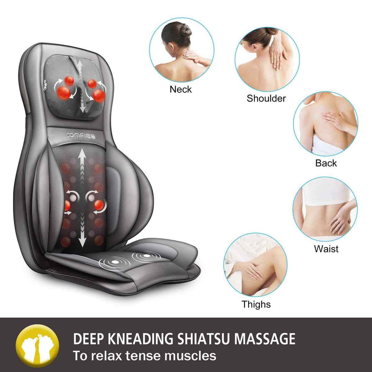 Shiatsu Neck and Back Massager with Heat U88482