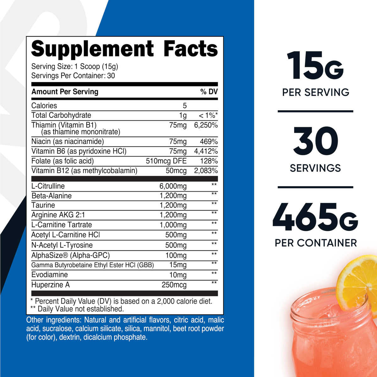 Stim-Free Pre-Workout 30 Servings O98792