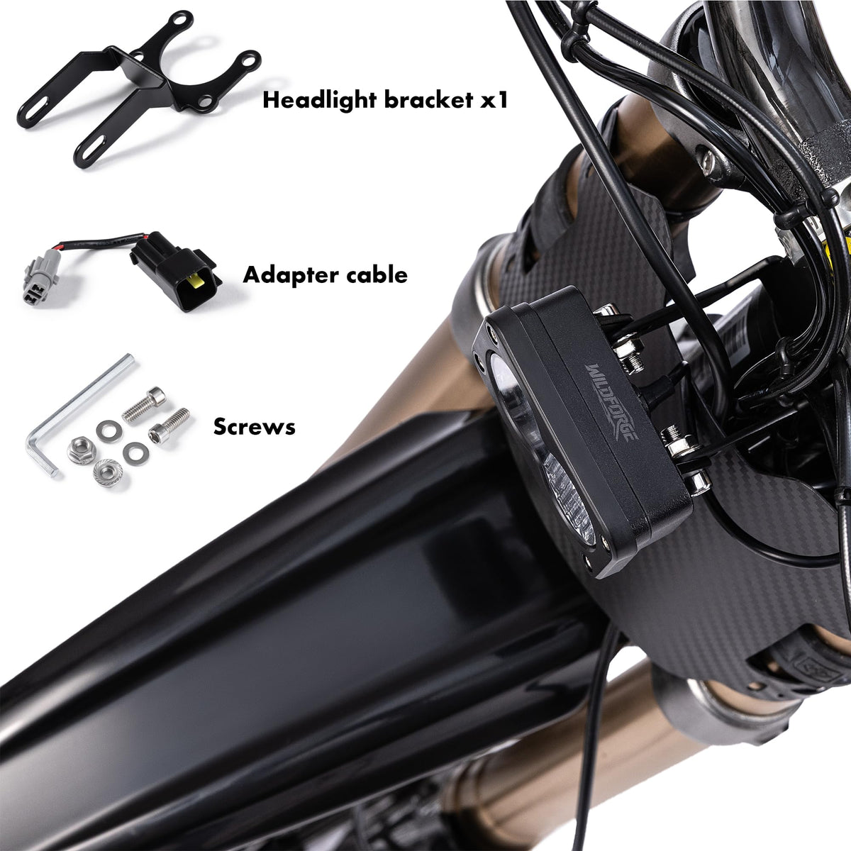 Yellow 6500K Waterproof Off-Road Dirt Bike Headlight Kit L59818