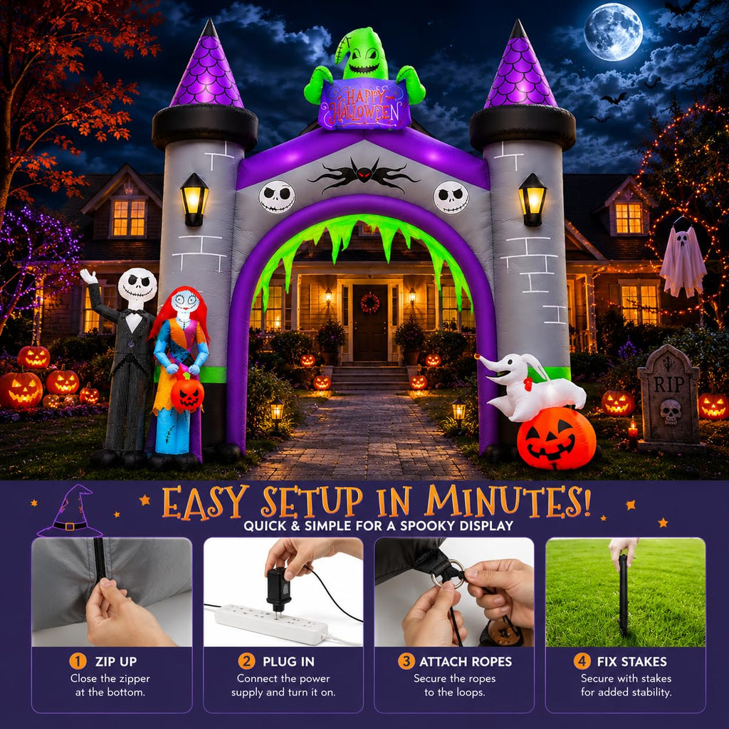 12FT Inflatable Archway with LED Light B6241