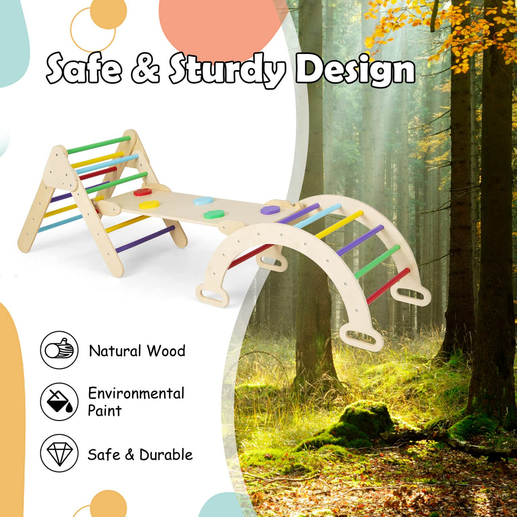 7 in 1 Foldable Wood Climbing Toys P2526