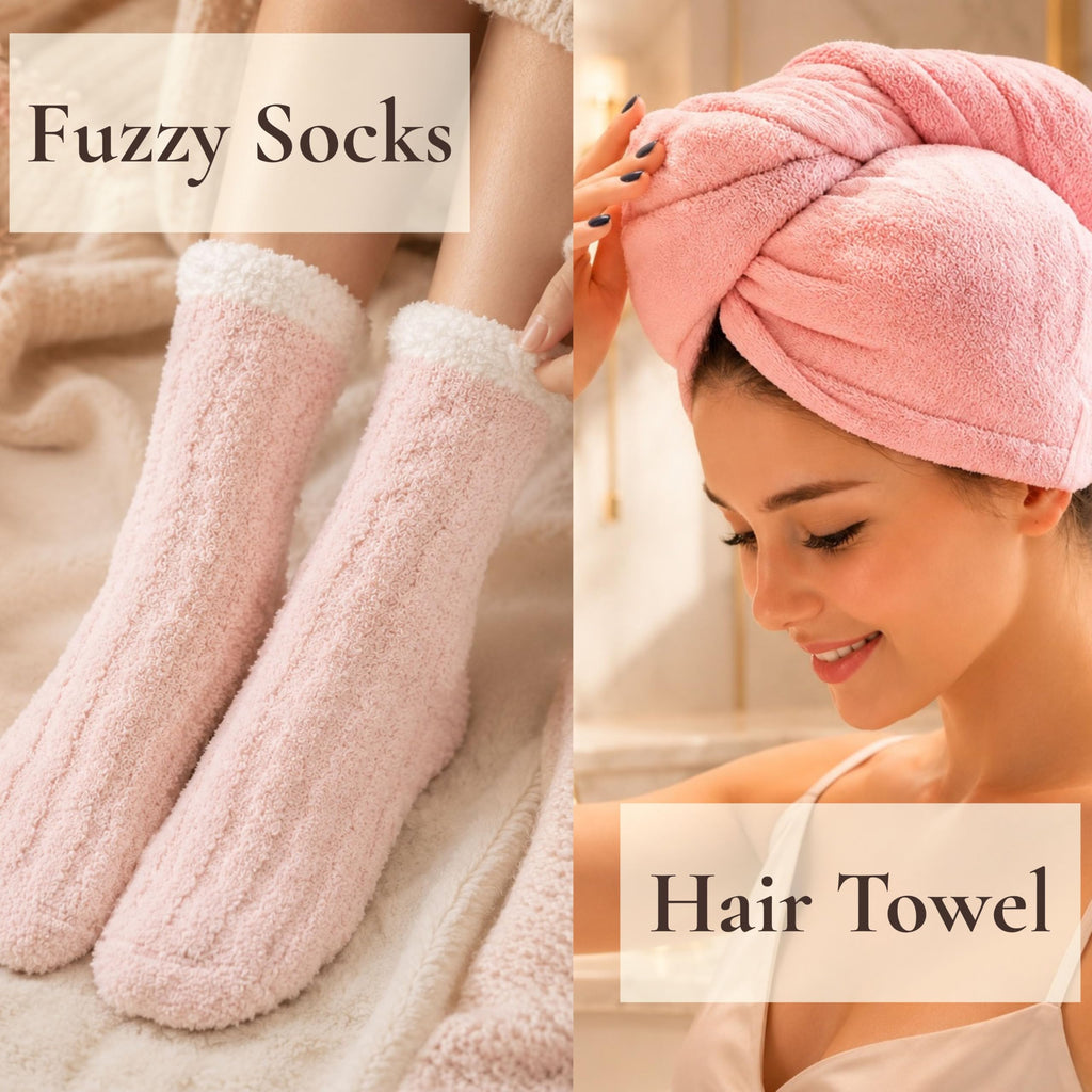 11pc Pink Spa Gift Set with Gua Sha and Sleep Mask F271904
