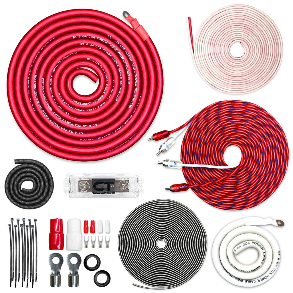 1/0 Gauge CCA Amp Wiring Install Kit X565622