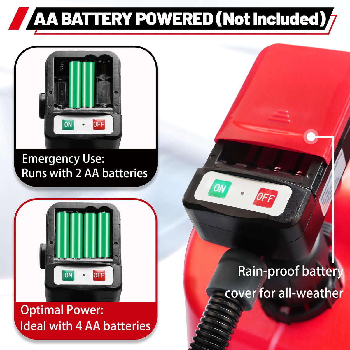 Battery Powered Fuel Transfer Pump with Automatic Stop Nozzle D5530