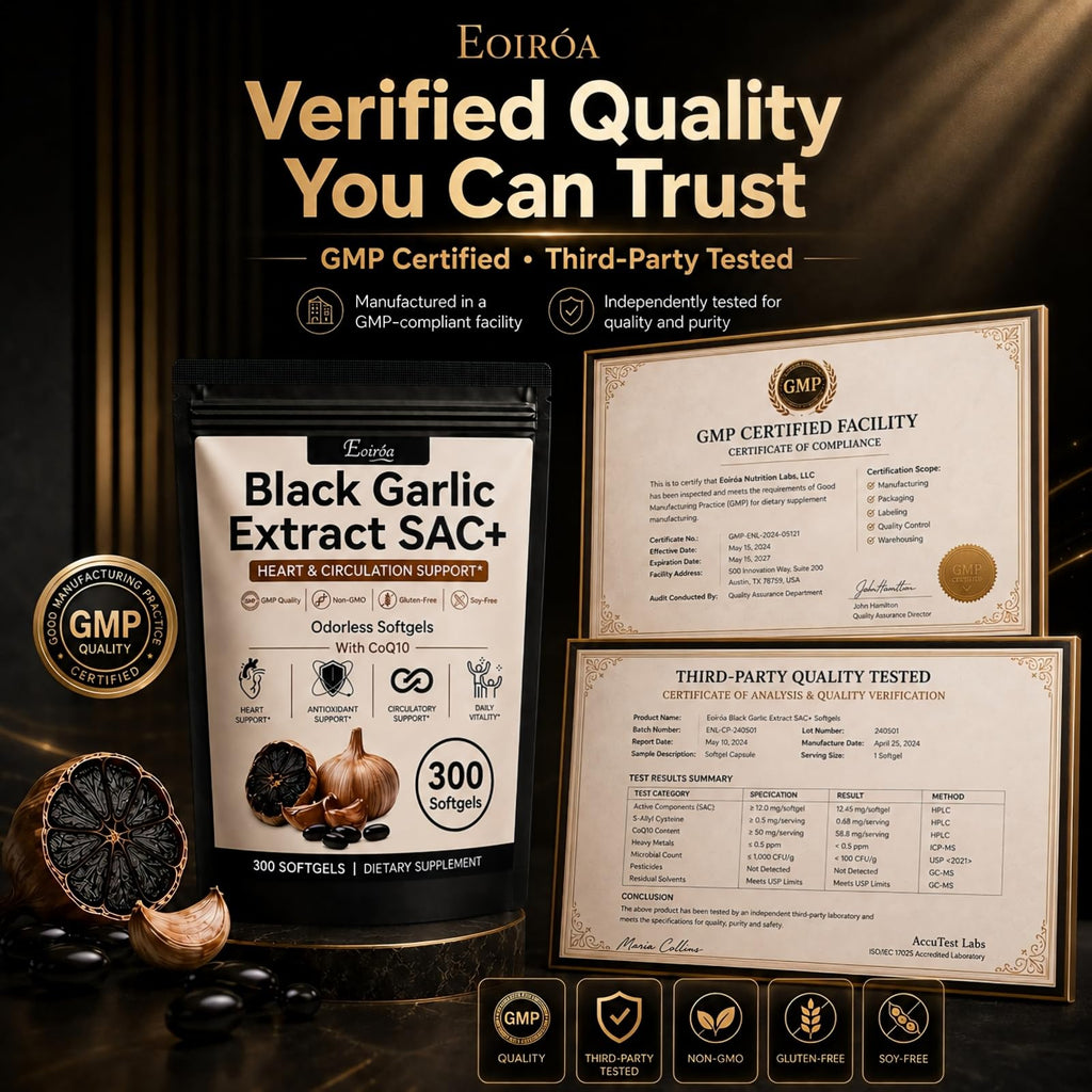 Black Garlic Extract Softgels 300 Count Y201
