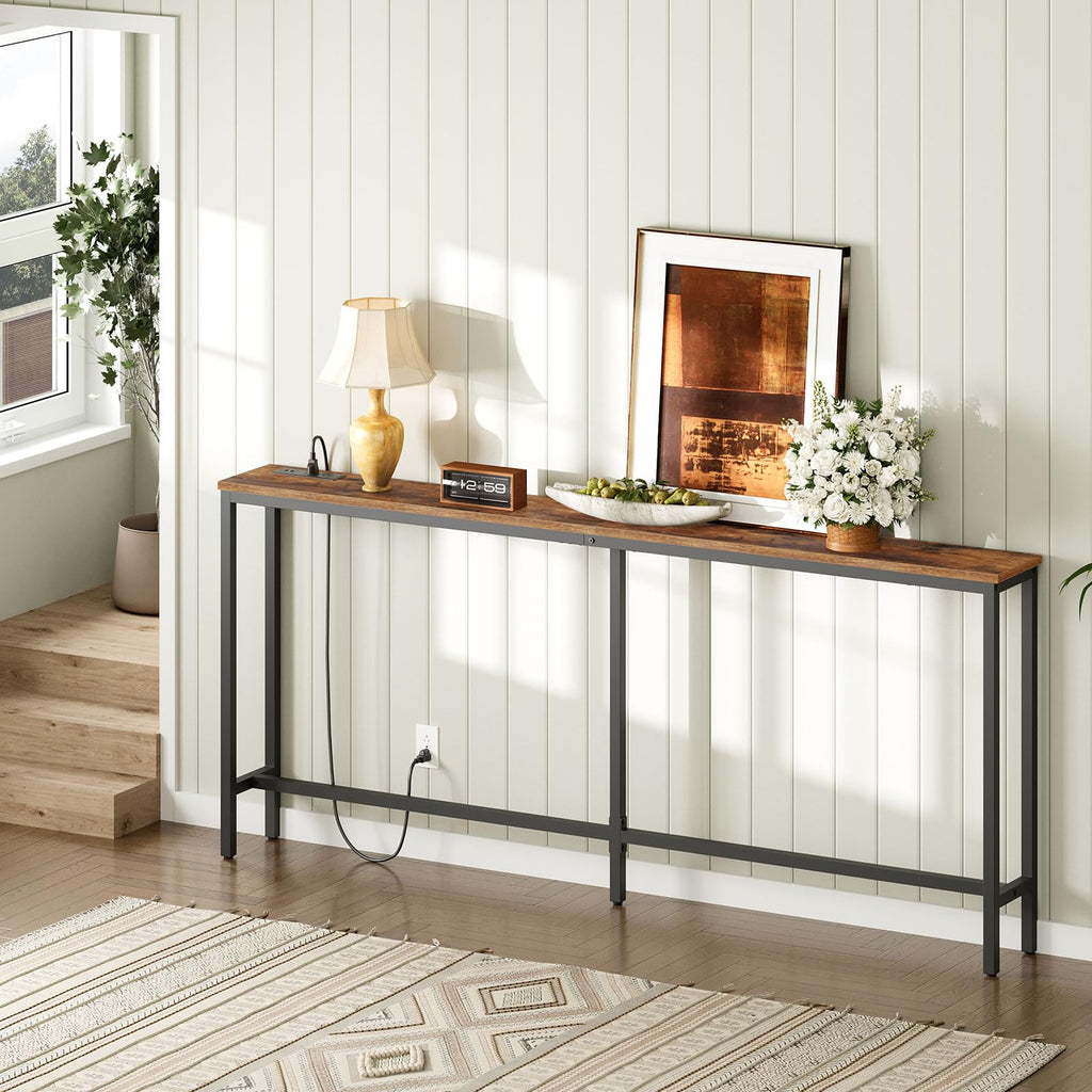 70.9" Narrow Console Table with Power Outlet V346738
