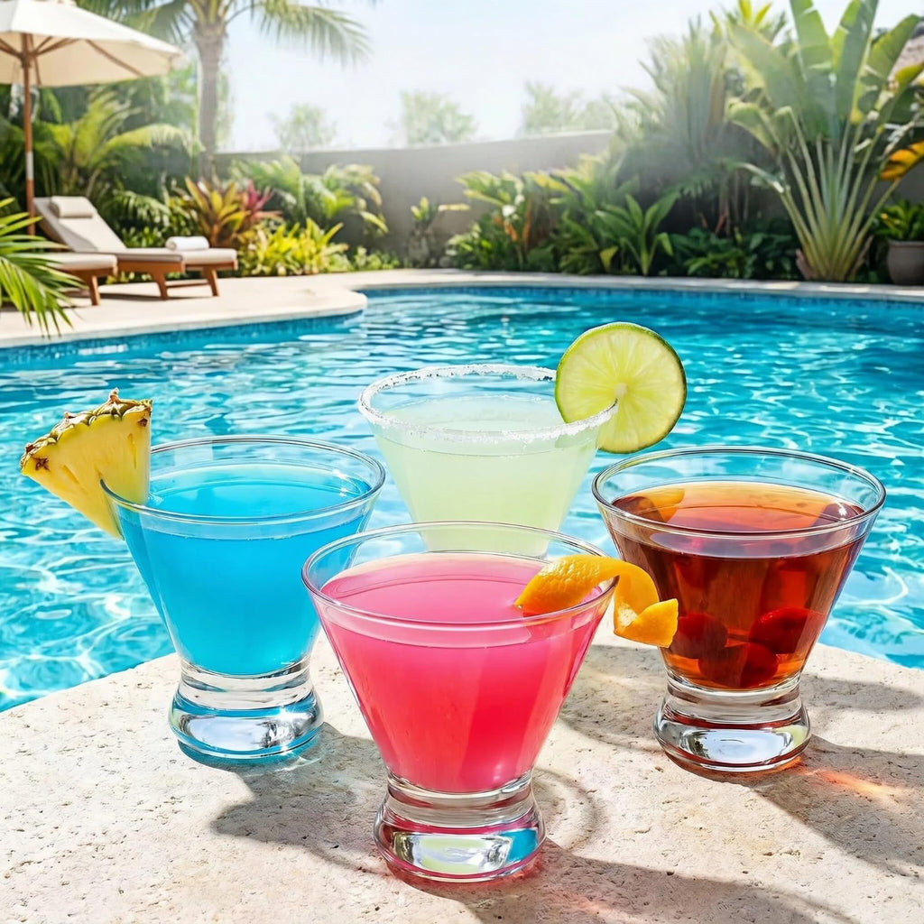 Stemless Martini Glasses Set of 4 U249