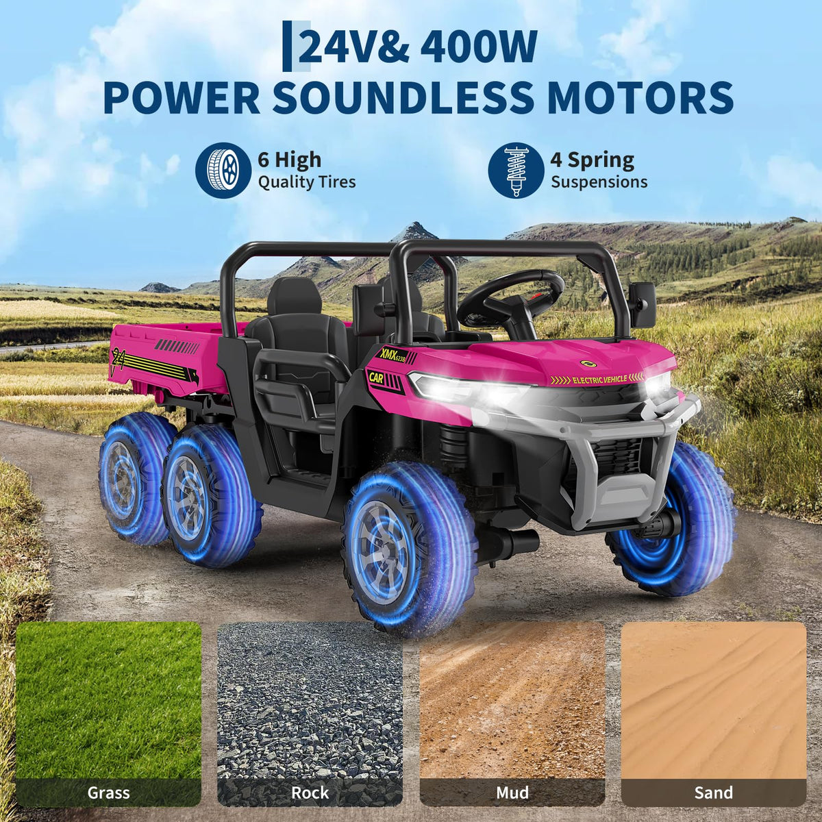 24V 2 Seater Ride On Dump Truck N8239