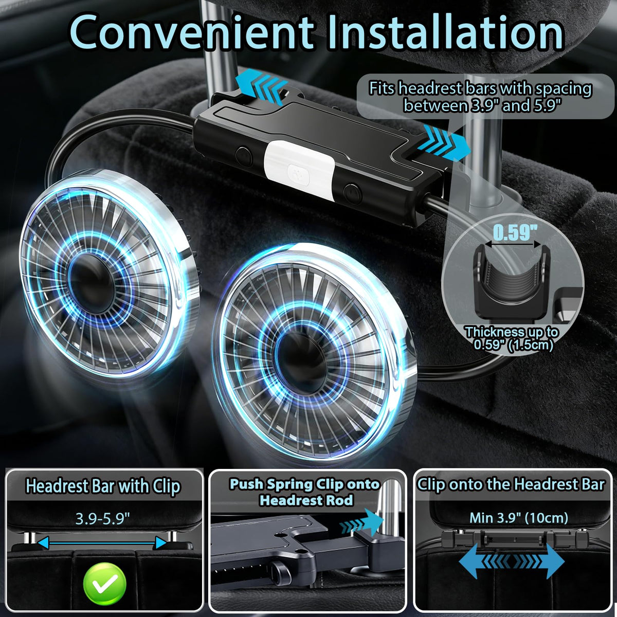 Car Backseat Fans T216349