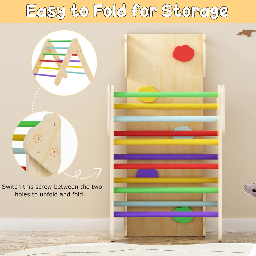 7 in 1 Foldable Wood Climbing Toys P2526
