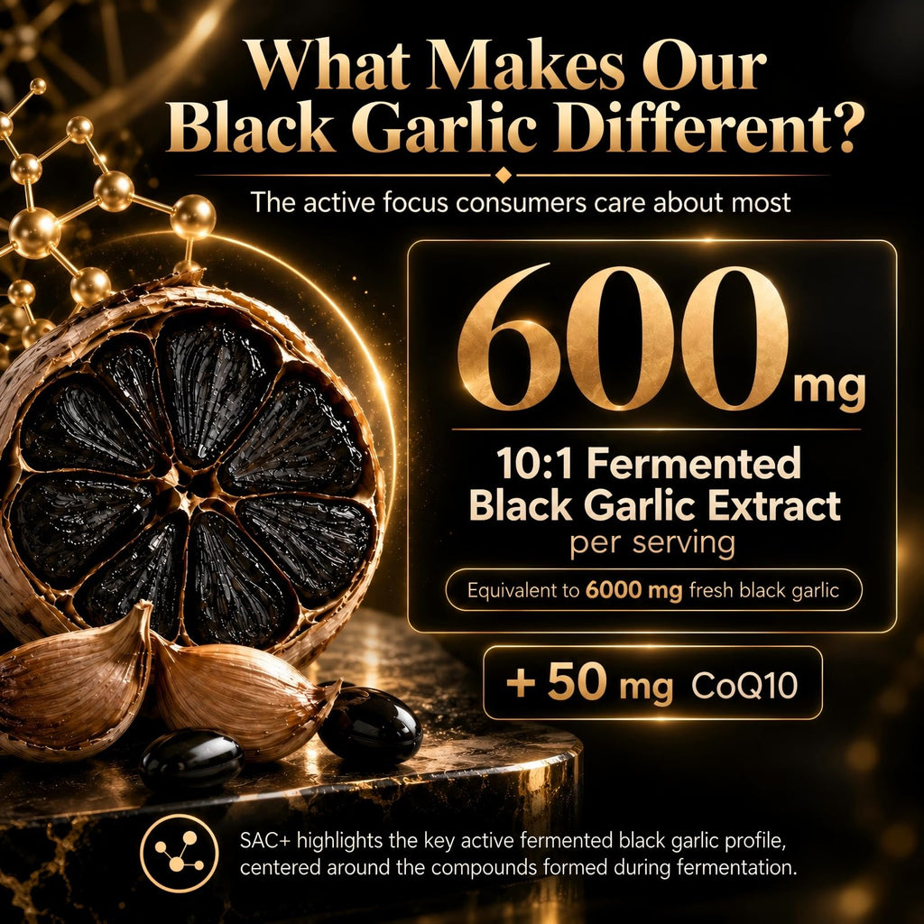Black Garlic Extract Softgels 300 Count Y201