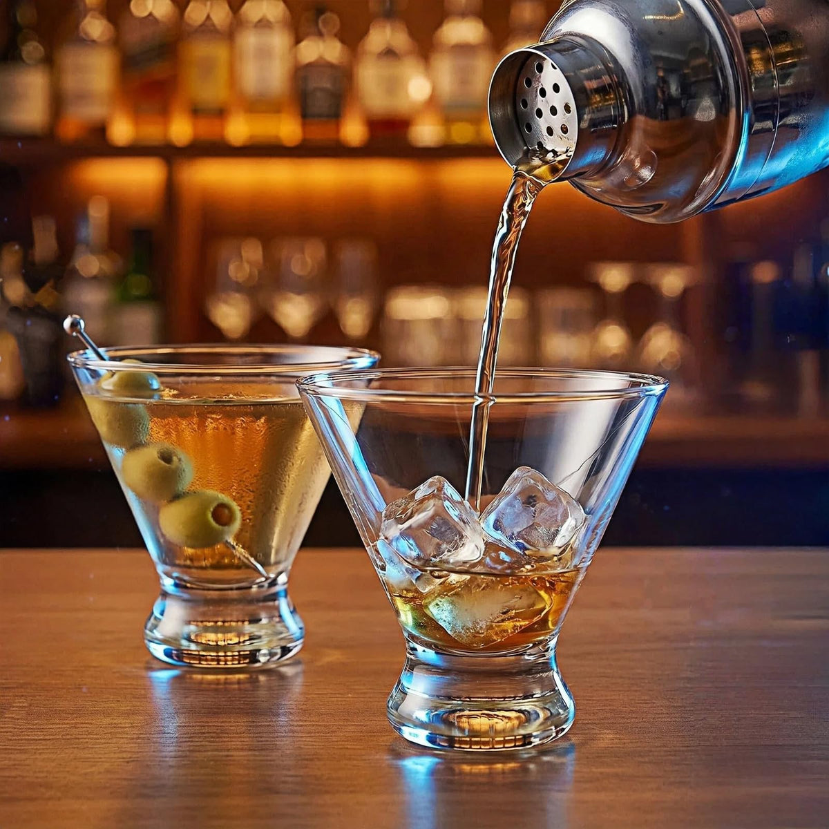 Stemless Martini Glasses Set of 4 U249