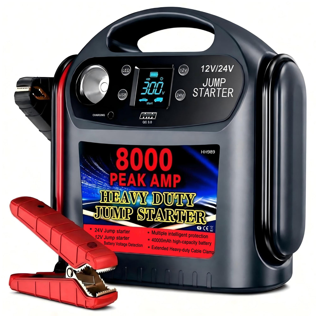 12V/24V Heavy Duty Jump Starter M90697