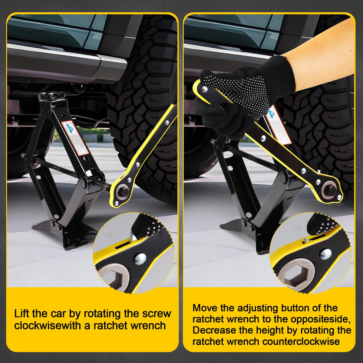 3 Ton Scissor Jack I2577