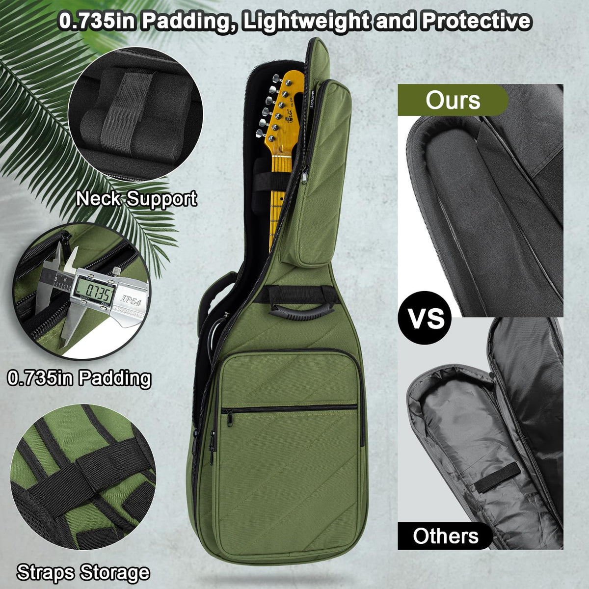 Electric Guitar Bag with 3 Pockets B8211