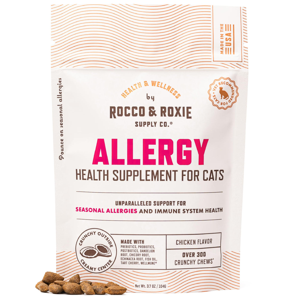 Cat Allergy Relief Chews with Probiotics & Fish Oil Z992