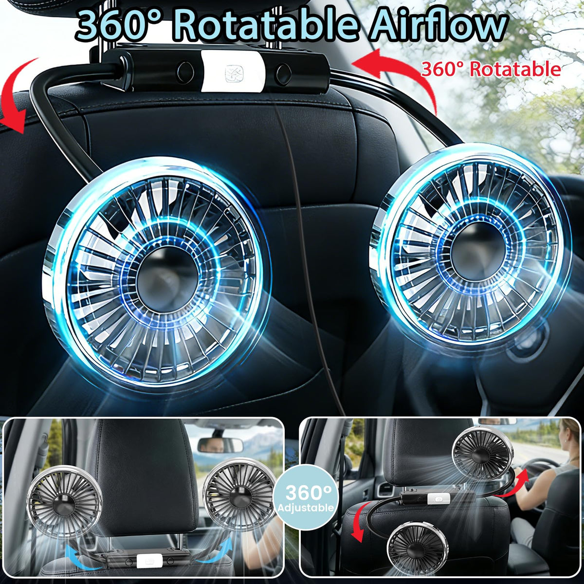 Car Backseat Fans T216349