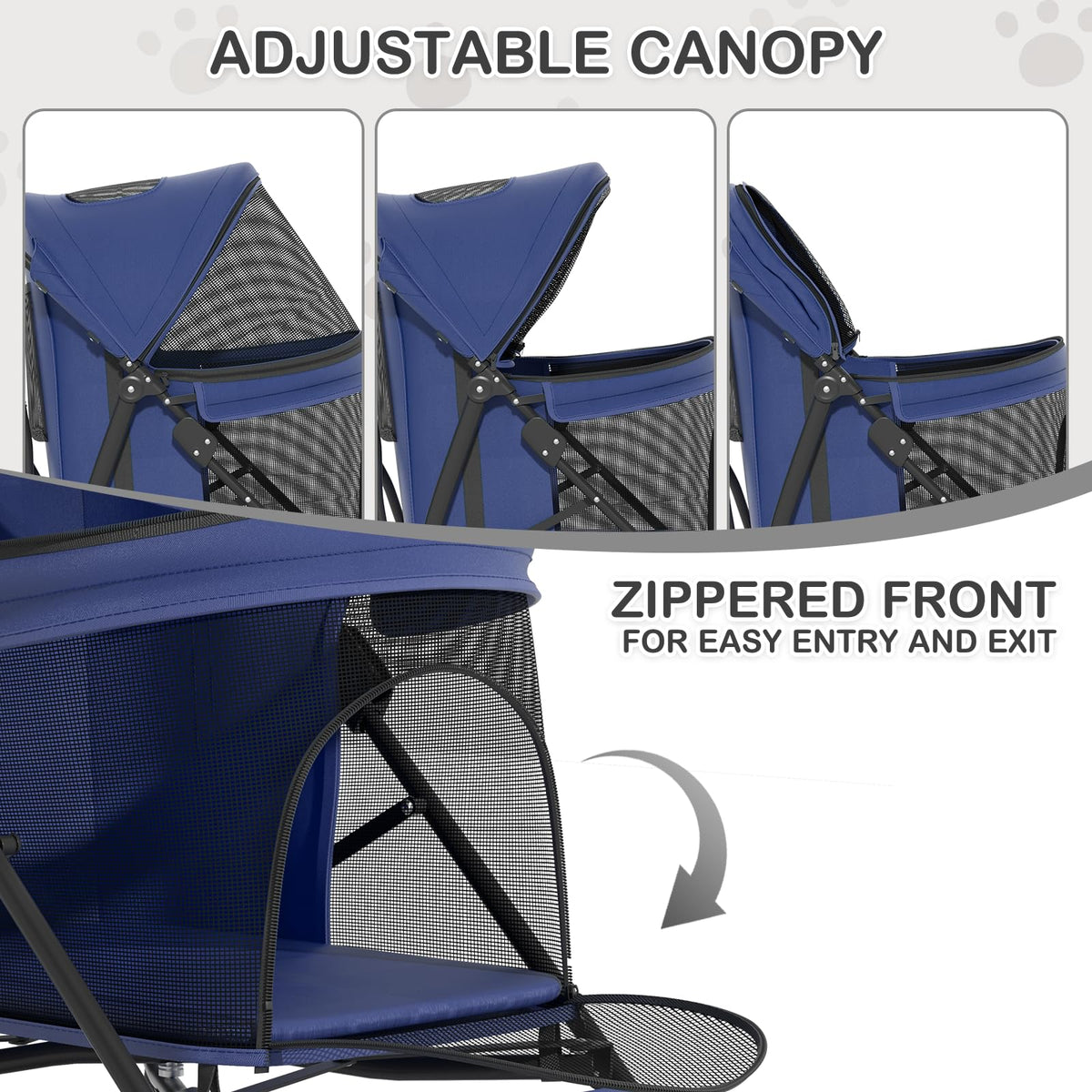 Navy Blue Pet Stroller A917160