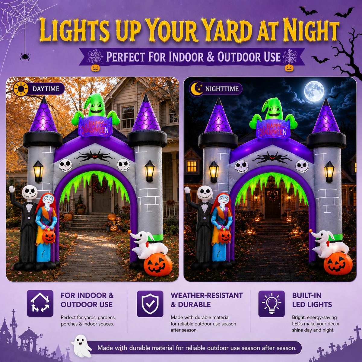 12FT Inflatable Archway with LED Light B6241