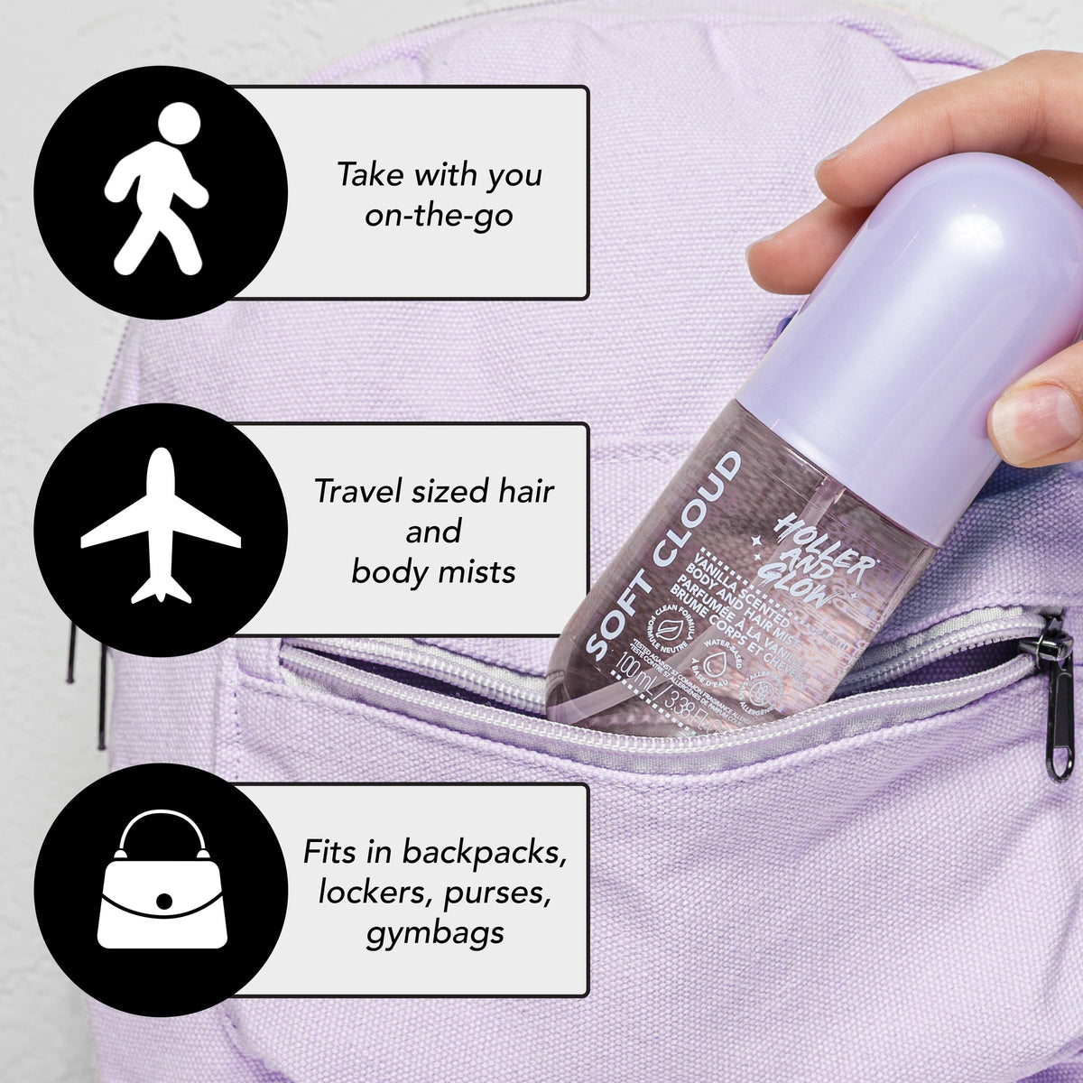 Vanilla Scented Body And Hair Mist, 3.38 Fl Oz K131322
