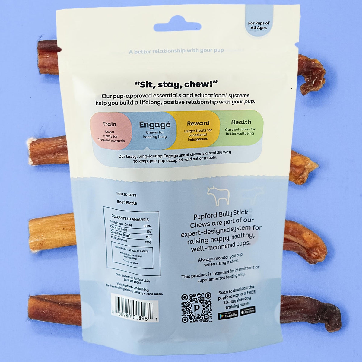 Bully Sticks for Dogs & Puppies, 6", 10 Count Q2319