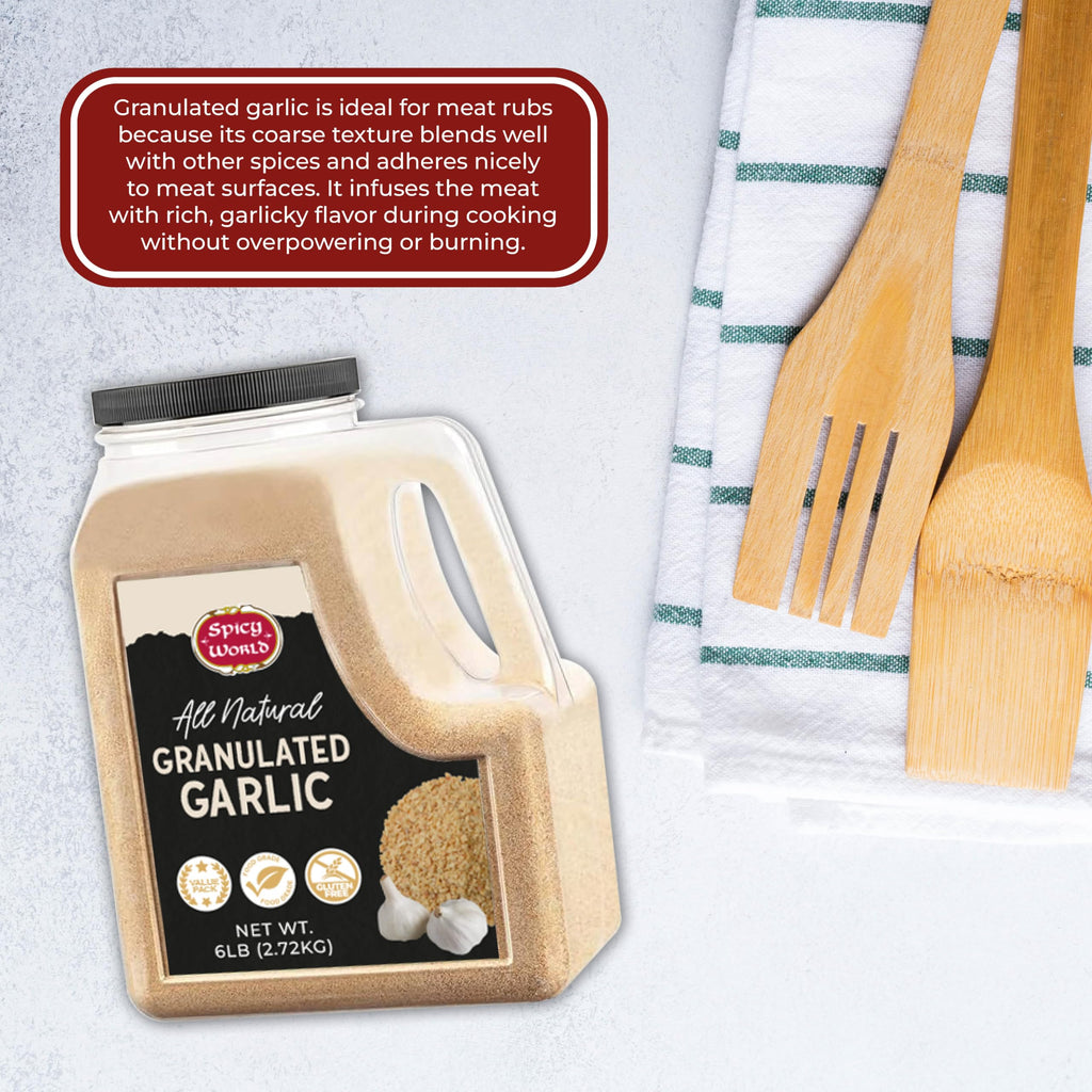 Granulated Garlic 6 LB Jar Gluten Free Non-GMO T5097