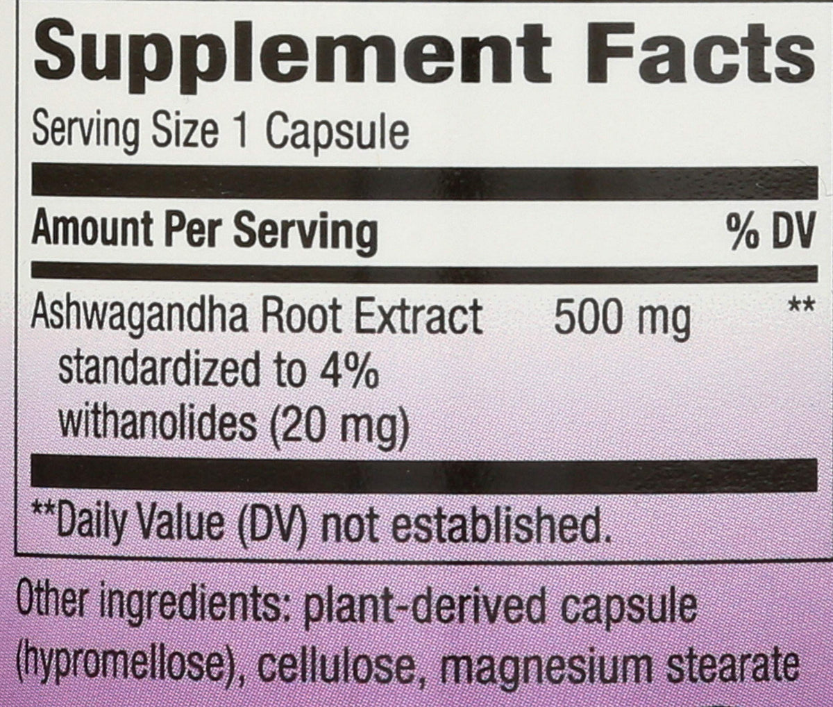 Ashwagandha 60 Capsules P572