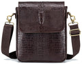 Leather Crocodile Embossed Messenger Bag T57632